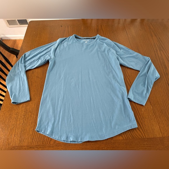 Kenneth Cole Active mens Blue Pullover Round Neck Long Sleeve shirt large - Picture 1 of 3